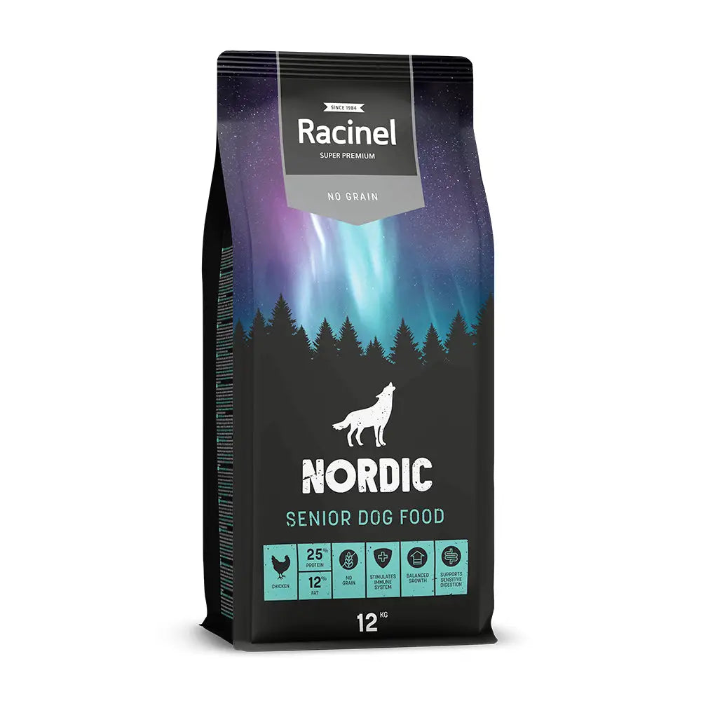 12 kg racinel nordic senior chicken kana - wildpoint retkeilyvarusteet verkkokaupasta 58,90 €