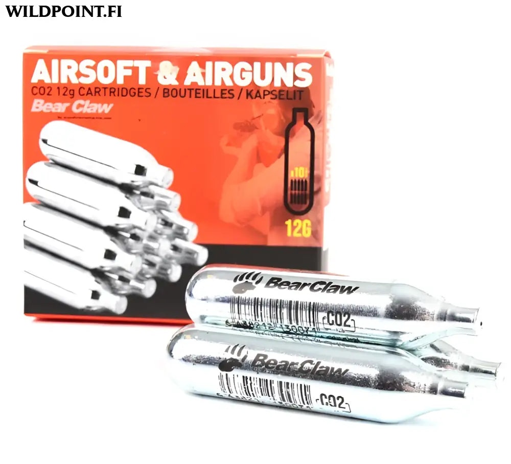 Bear claw 12g co2 kapselit 10kpl