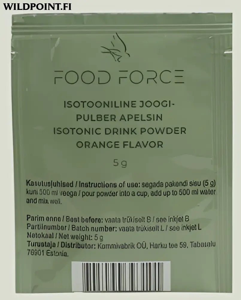 Food force isotoninen juomajauhe appelsiini 5g