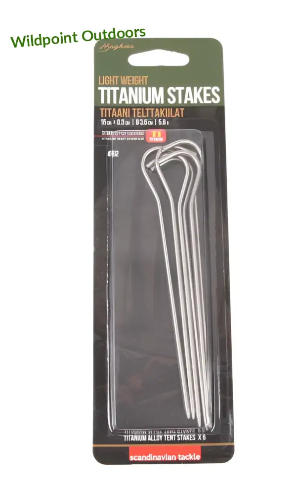 Haghus titaani pro telttakiilat 6kpl - wildpoint retkeily 23,90 €