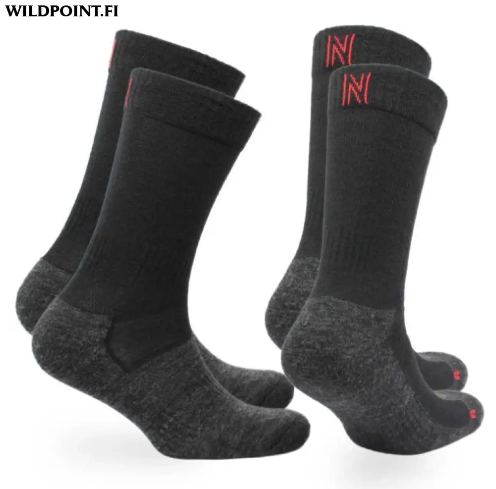 Norfolk leonardo merinovillasukat 2pr musta - 35-38