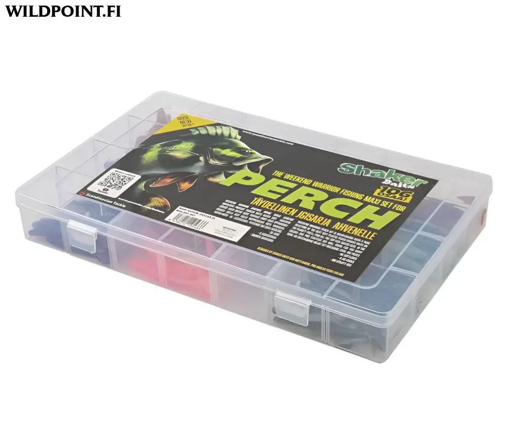 Shake baits maxi 106-osainen ahvenjigisarja