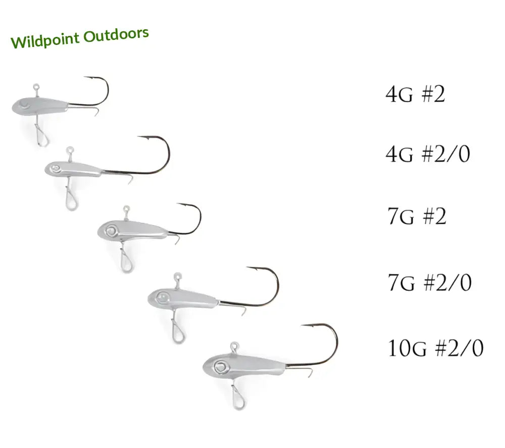 Shaker baits pilkkijigipää 3kpl - wildpoint outdoors retkeily