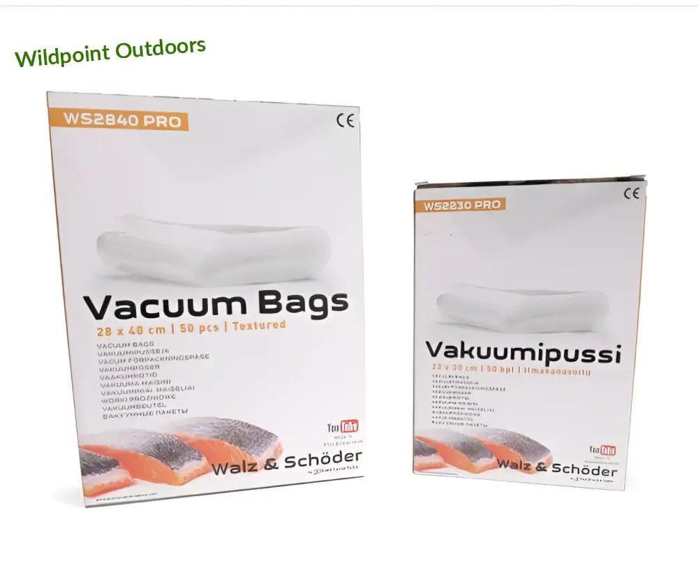W + s vakuumipussi 22 x 30cm 50kpl - w + s - wildpoint outdoors retkeily 11,90 €