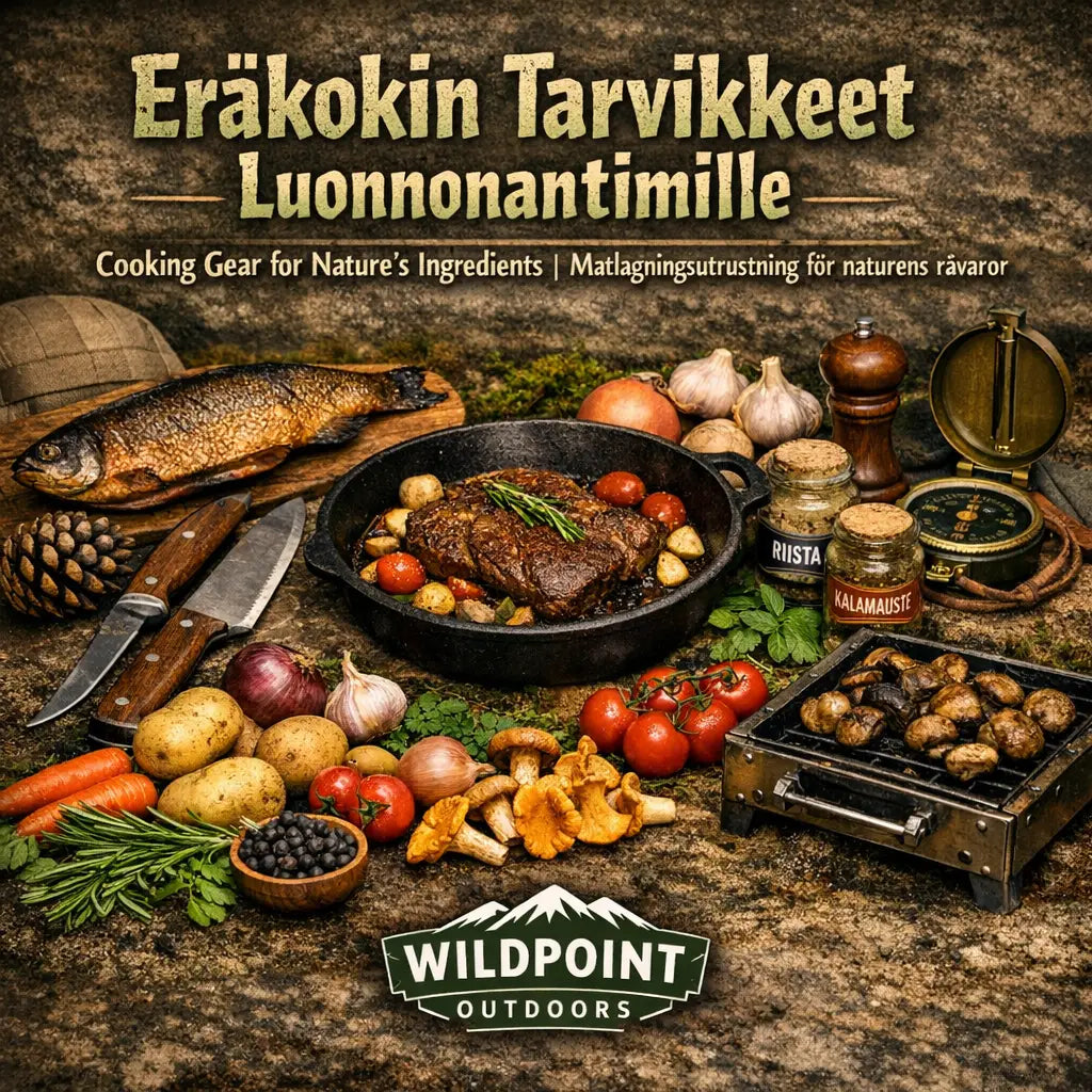 Eräkokin tarvikkeet ja välineet luonnonantimille - Wildpoint Outdoors verkkokauppa
