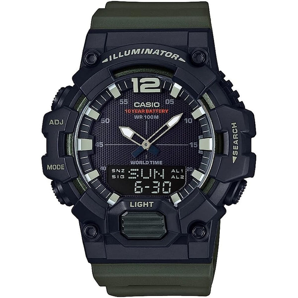 Men's Watch Casio ILLUMINATOR BLACK - ARMY GREEN (Ø 48 mm)-0