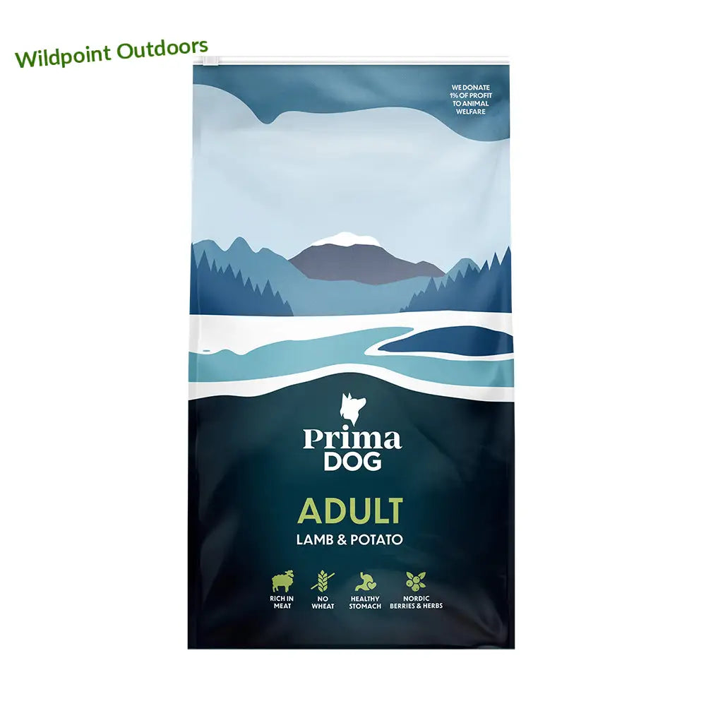 10kg primadog adult lammas & peruna - wildpoint retkeily 42,90 €