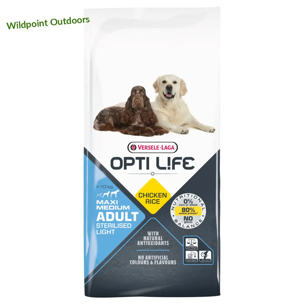 12,5 kg opti life adult sterilised / light medium & maxi - retkeily 64,90 €