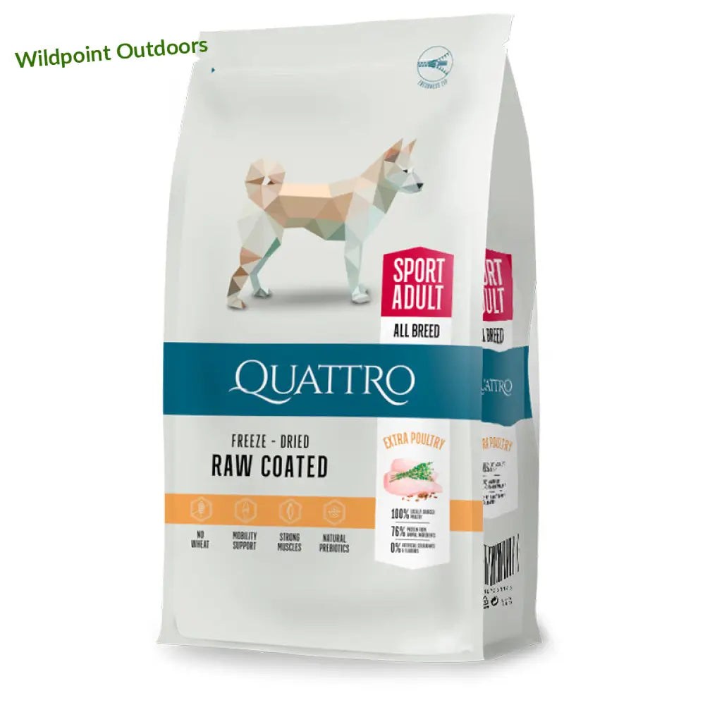 12 kg quattro dog sport adult all breed - wildpoint retkeily 46,90 €
