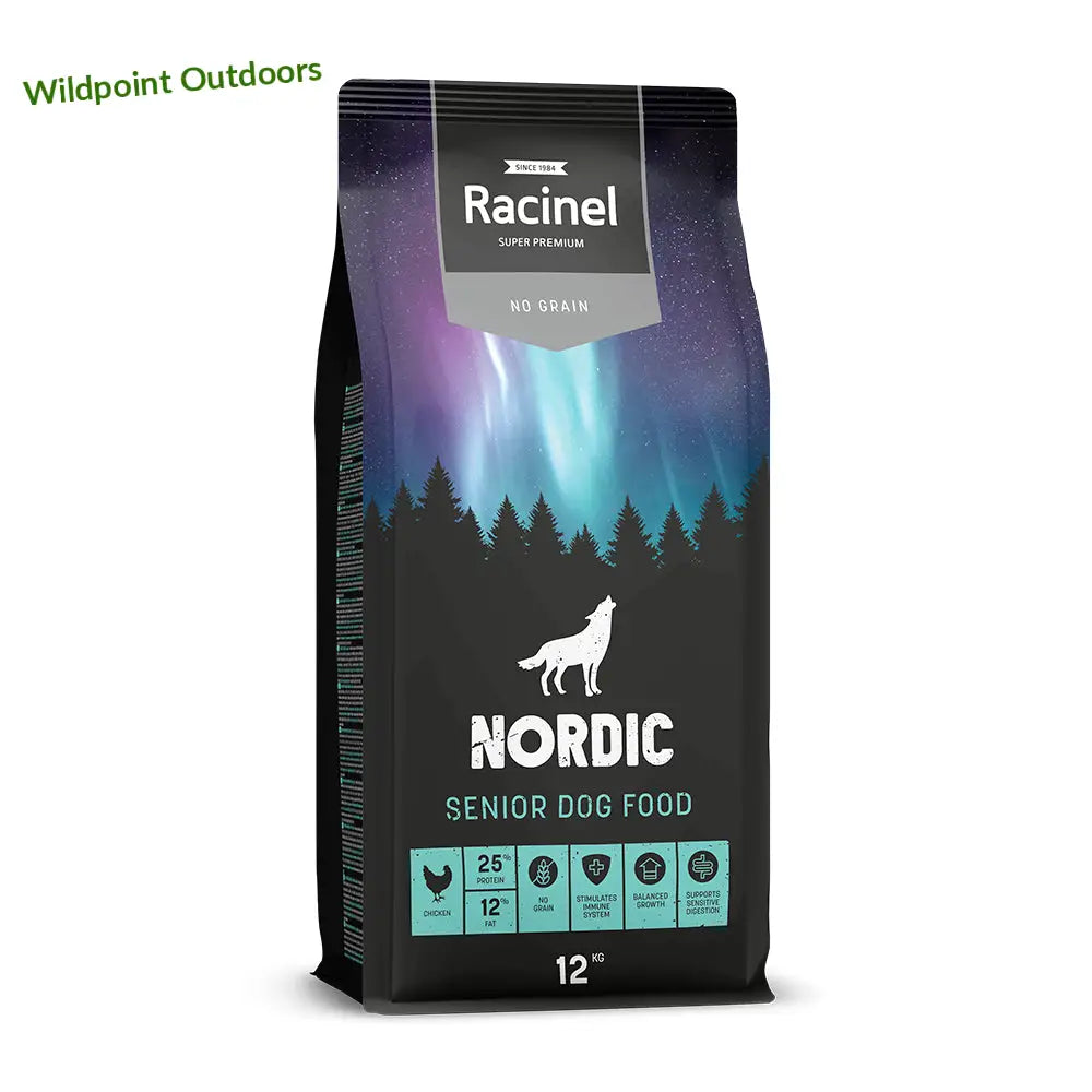 12 kg racinel nordic senior chicken kana - wildpoint retkeily 58,90 €