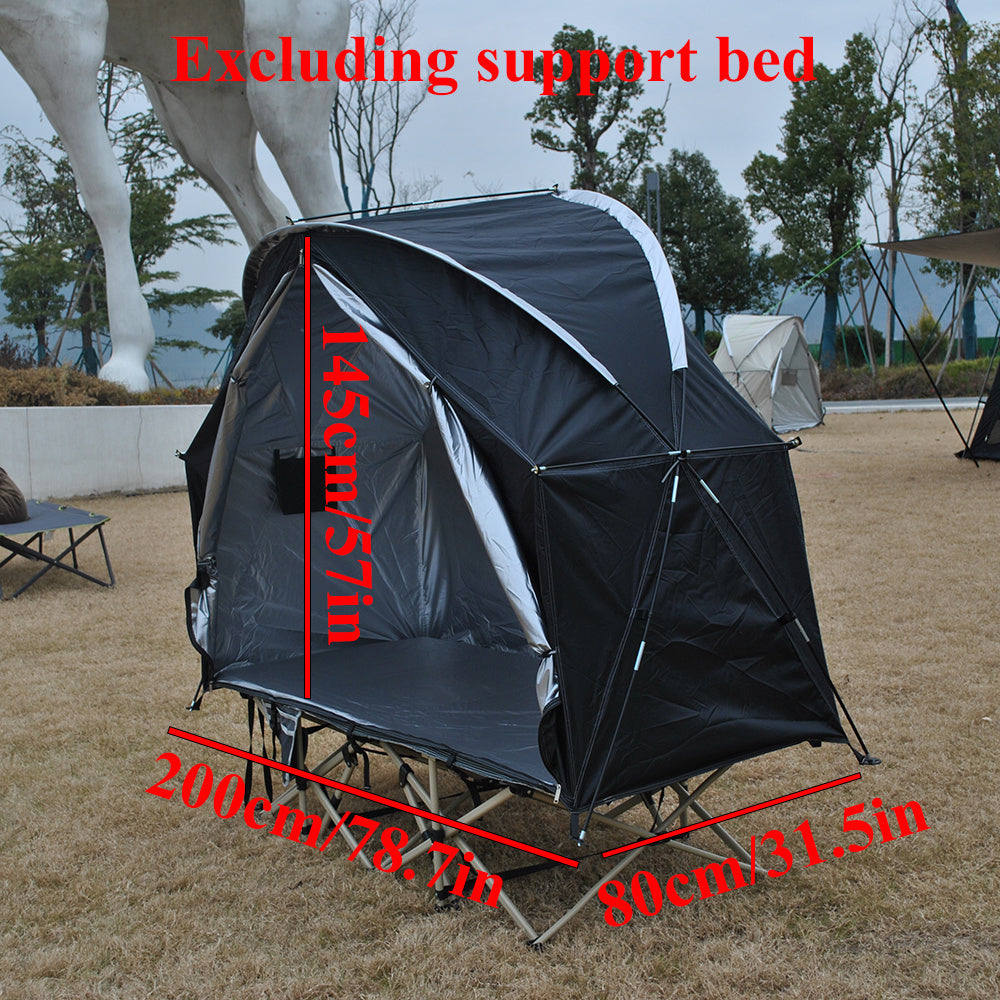 NNETM Single Military Cot Tent Insulated Outdoor Shelter-1
