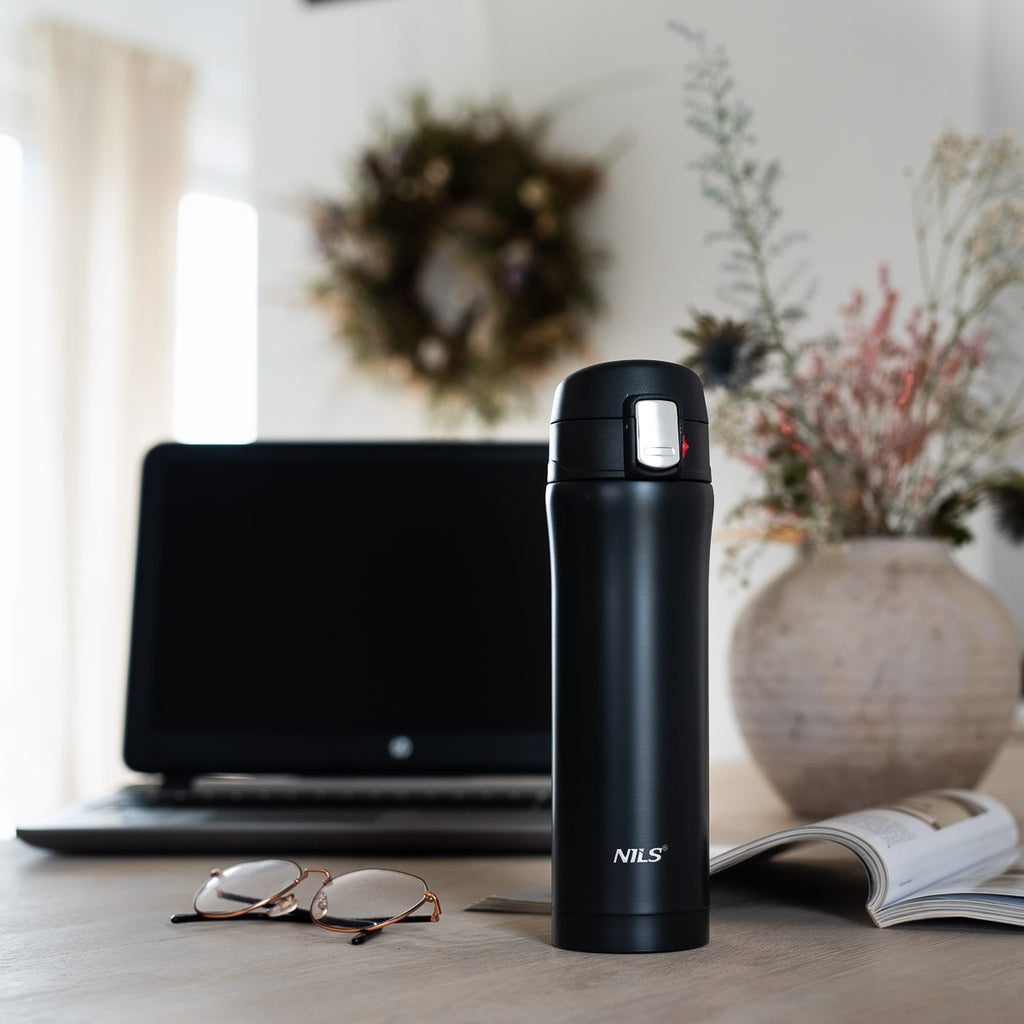 Nils Termos 430 ml NCB10 - 4 väriä - Musta