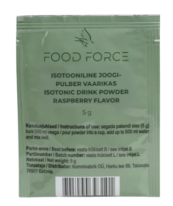 Food Force Isotoninen juomajauhe vadelma 5g