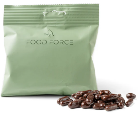 Food Force Appelsiinia tummassa suklaassa 50g (L,V,G)