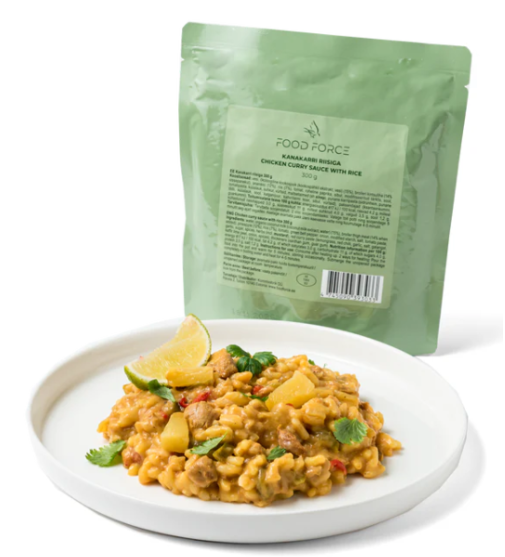 Food Force Kanaa currykastikkeella ja riisiä 300g