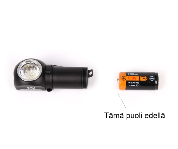 Ledcore VX61 6W ladattava otsavalo