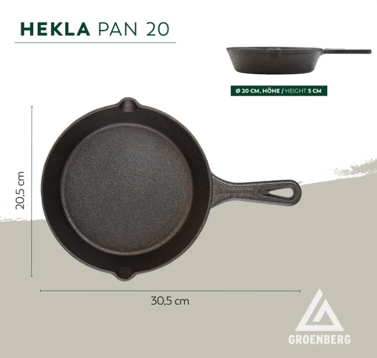 Groenberg Hekla valurautapannu 20 cm / 1L
