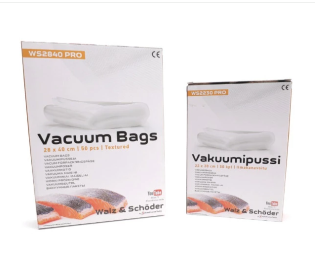 W+S vakuumipussi 22 x 30cm 50kpl