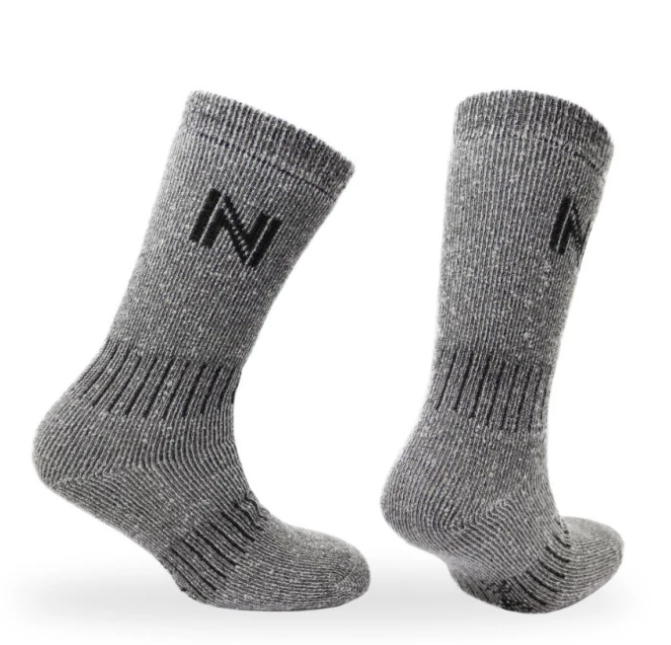 Norfolk Nordique merinovilla saapassukat, harmaa