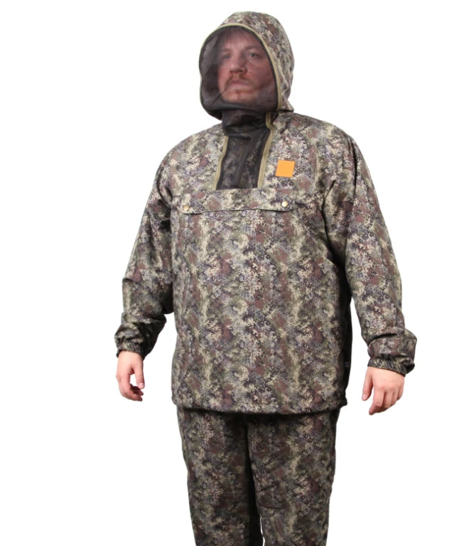 Haghus Hossa kevyt anorakkipuku camokuosilla ja sääskiverkolla