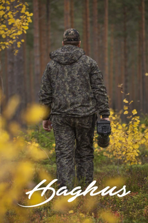 Haghus Hossa kevyt anorakkipuku camokuosilla ja sääskiverkolla