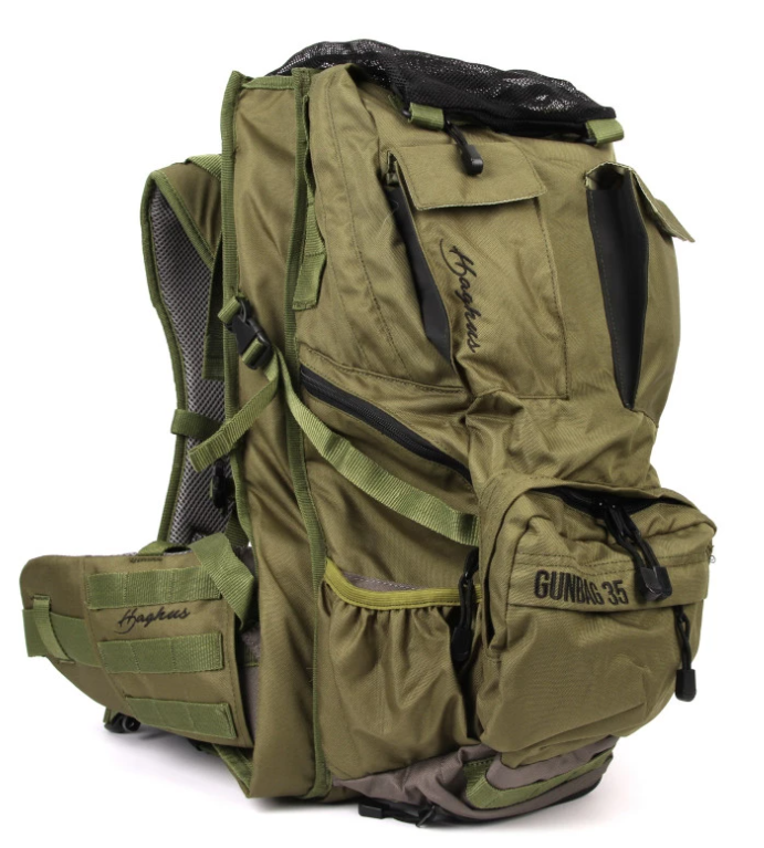 Haghus Korpimäki 35 päivärinkka asepussilla.