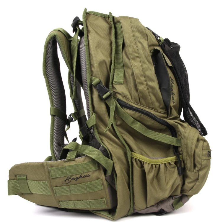 Haghus Korpimäki 35 päivärinkka asepussilla.