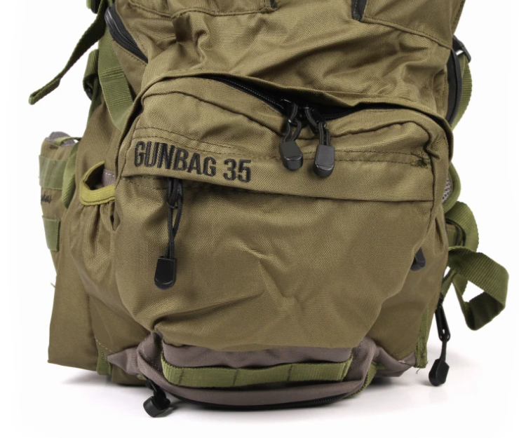 Haghus Korpimäki 35 päivärinkka asepussilla.