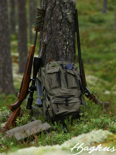 Haghus Korpimäki 35 päivärinkka asepussilla.