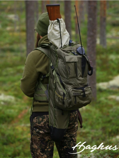Haghus Korpimäki 35 päivärinkka asepussilla.