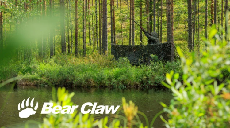 Bear Claw Naamioverkko kahdella värityksellä, useita kokoja