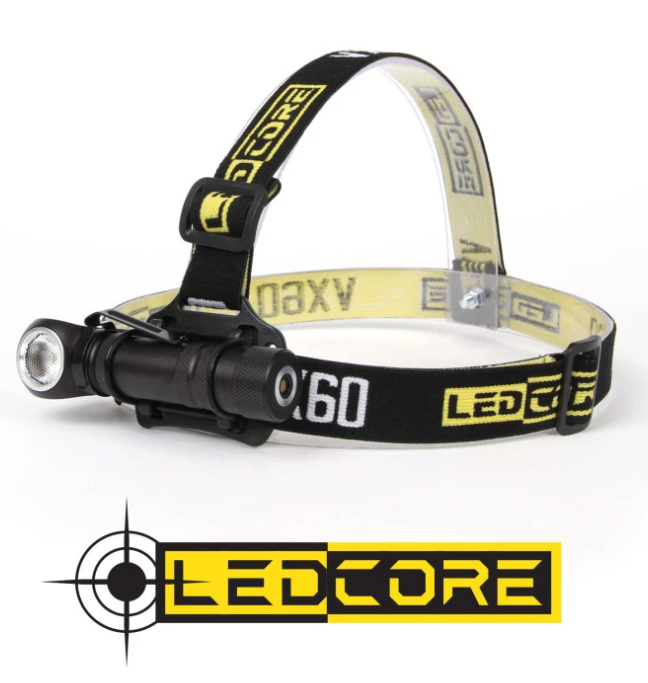 Ledcore VX60 800Lumenin ladattava otsavalo