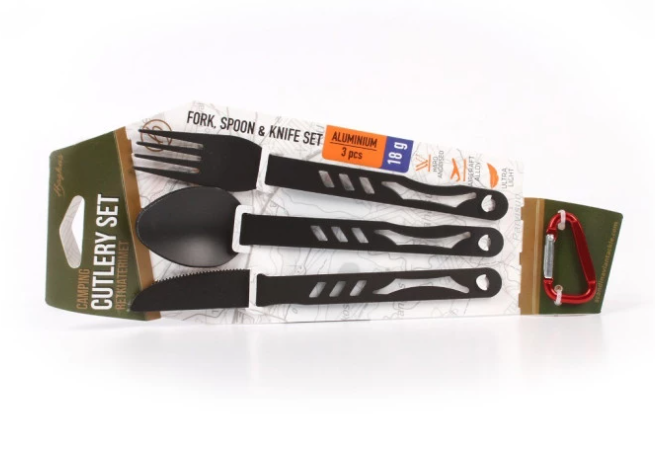 Haghus alumiiniset retkiaterimet karabiinilla