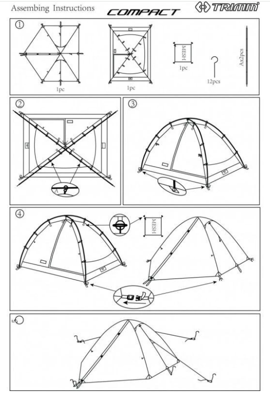 Trimm Compact Sand Teltta 2-3 hengelle