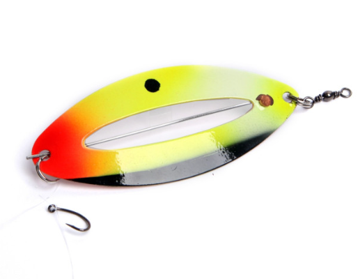 Väinö Tanabru 85mm 13g Isokokoiset rautulätkät valoaukolla.