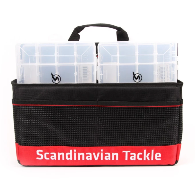 Scandinavian Tackle Jättikokoinen tarvikelaukku + 4x vieherasia