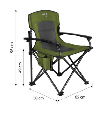 Nils Camp Retkituoli NC3075 – sininen tai vihreä