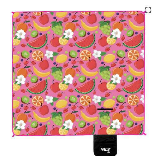 Picnic huopa "Fruit" 200x200 cm NC2223 NILS CAMP