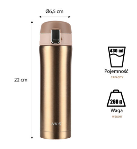 Nils Termos 430 ml NCB10 - 4 väriä