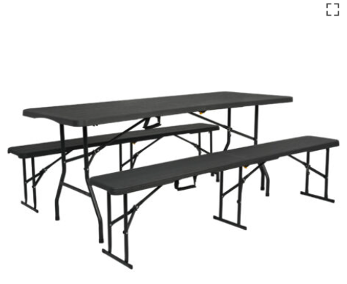 Taitettava puutarhapenkki 180cm NC3404 NILS CAMP