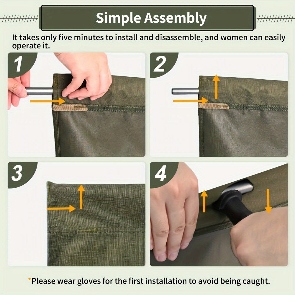 Camping Cot Heavy Duty Portable Bed-2