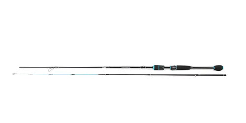 Black and teal aapo-ahvenvapa by kalastajan kanava 6.8’’ 5-15g fast with textured grip and modern design