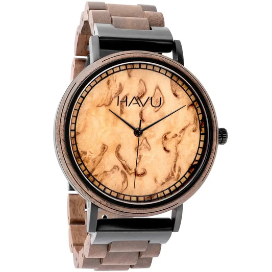 Aava (42mm) - kellot 42mm visakoivu kellotaulu rannekello retkeily 187 €