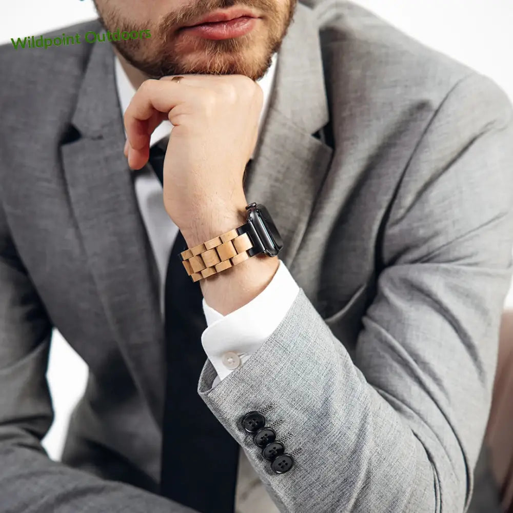 Apple watch -puinen ranneke koivu - kellojen rannekkeet - wildpoint outdoors retkeily