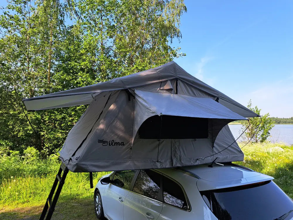 Auton kattoteltta ilma lyhyt 1.4 harmaa - harmaa - kattoteltta - wildpoint retkeilyvarusteet verkkokaupasta 1 156,50 €