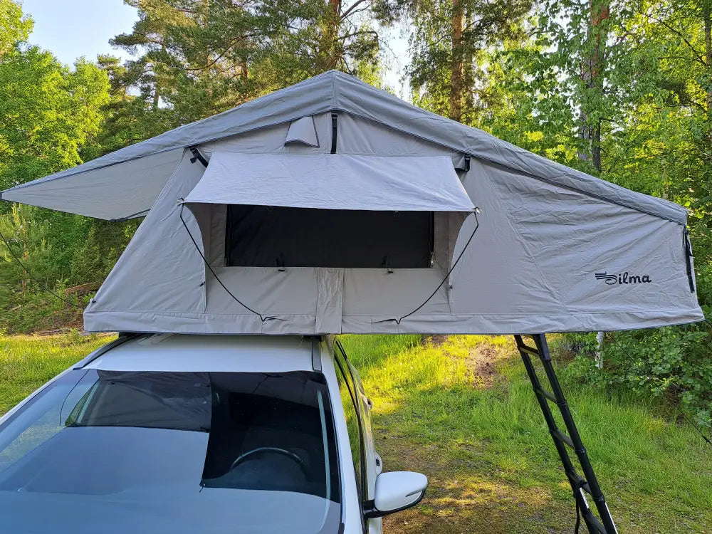 Auton kattoteltta ilma pitkä 1.6 harmaa - harmaa - kattoteltta - wildpoint retkeilyvarusteet verkkokaupasta 1 495 €