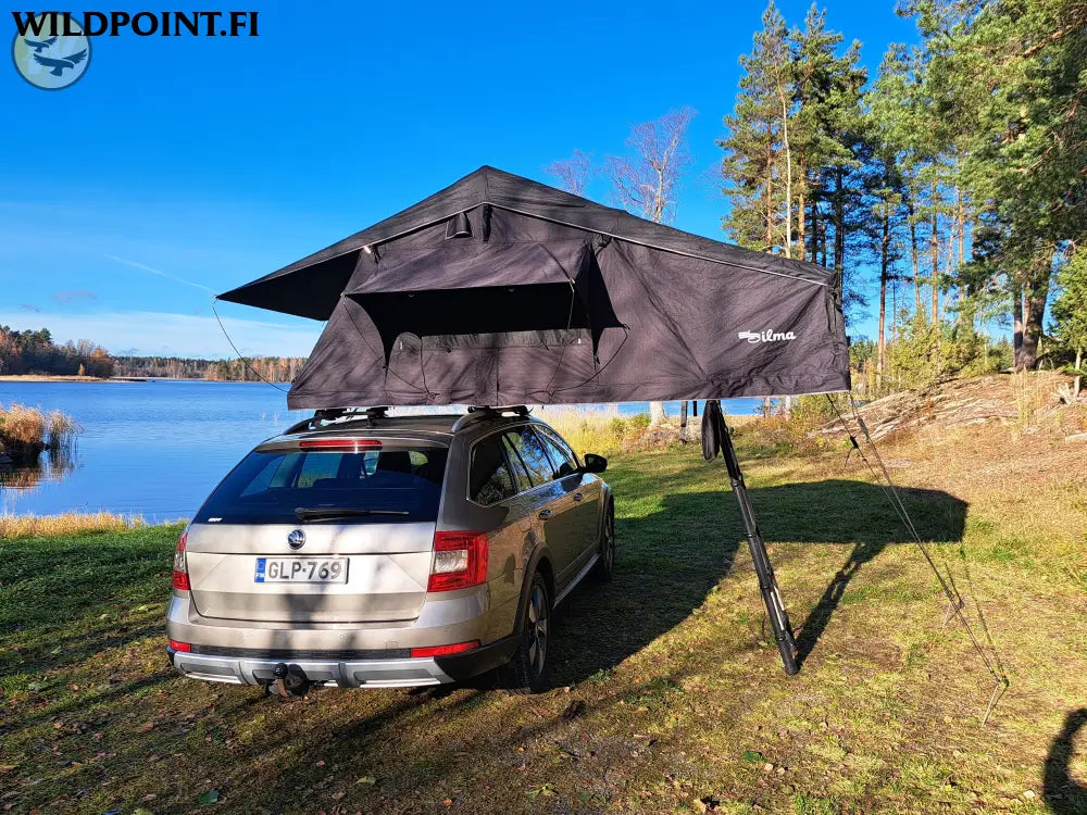 Auton kattoteltta ILMA pitkä 1.6 MUSTA - Musta - Kattoteltta