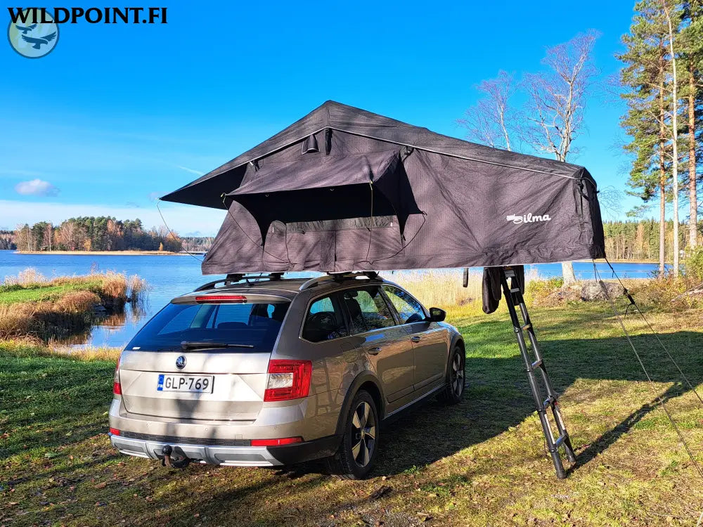 Auton kattoteltta ILMA pitkä 1.6 MUSTA - Musta - Kattoteltta