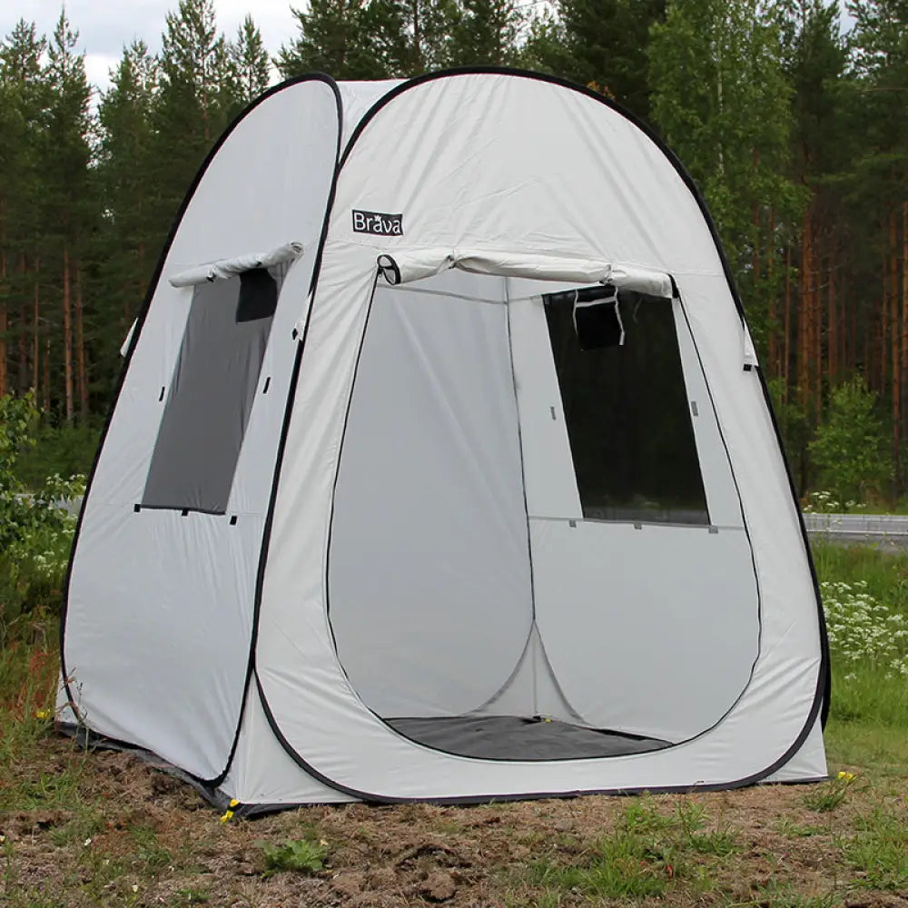 Brava näyttelyteltta pop-up - harmaa - wildpoint outdoors retkeily 99 €