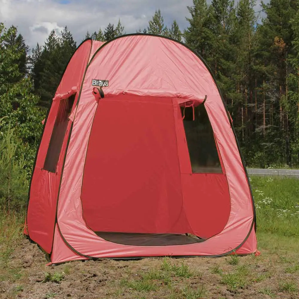 Brava näyttelyteltta pop-up - roosa - wildpoint outdoors retkeilyvarusteet verkkokaupasta 99 €